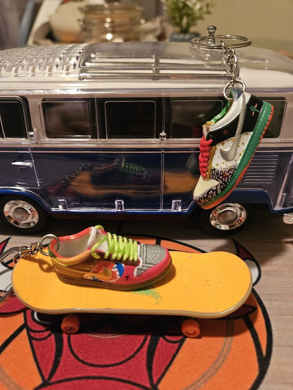 Pair of Mini sneaker keychain.